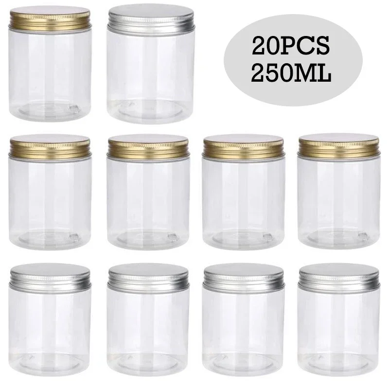 20pcs 250ml Clear Empty Plasti - Food Storage Aluminum Containers avaliação e preço