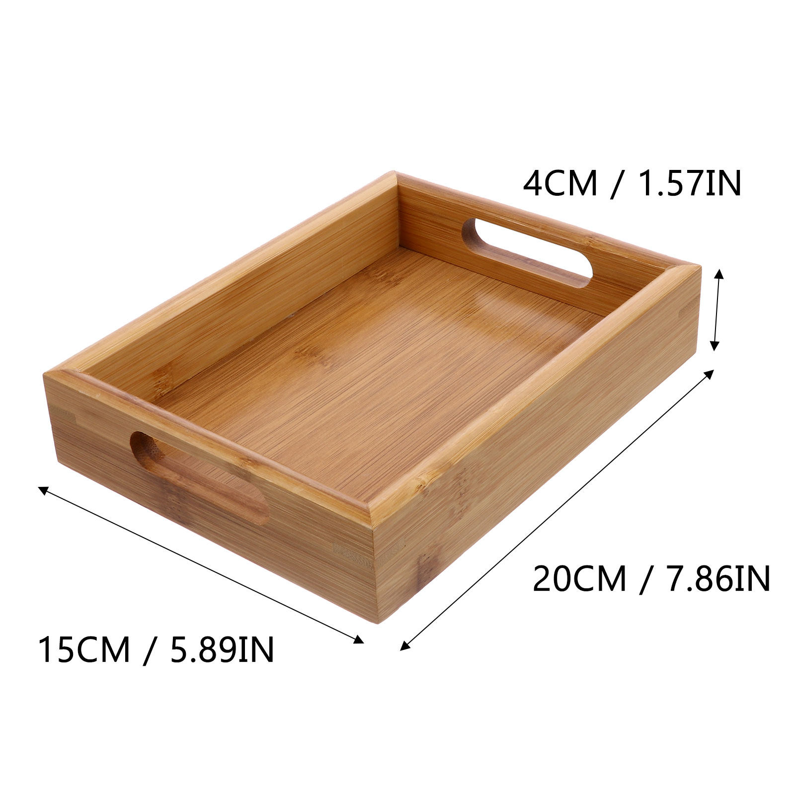 Bamboo Food Serving Tray Pract - Food Storage Practices avaliação e preço