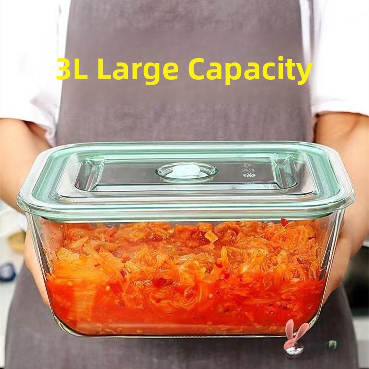 Large Capacity Glass Container - Food Storage Glass Containers Large avaliação e preço