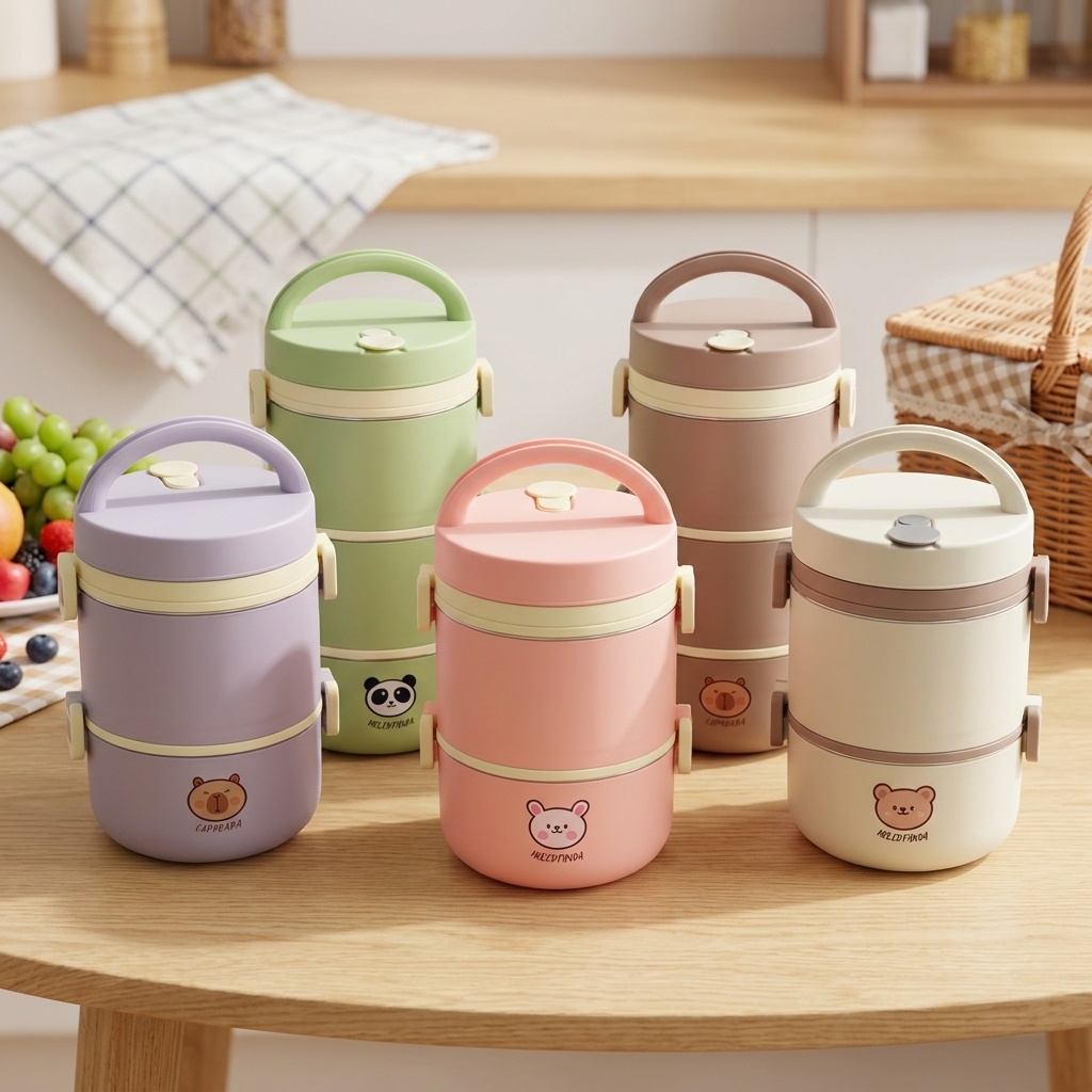 304 Stainless Steel Thermal Lu - Food Storage Jar Set avaliação e preço