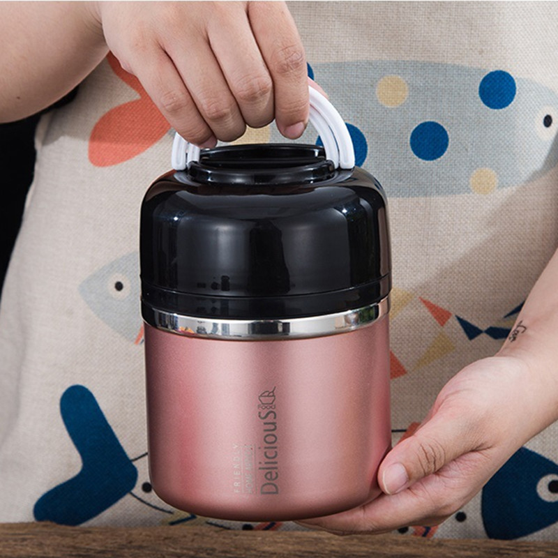Lunch Box Stainless Steel Ther - Food Storage For Long Term avaliação e preço