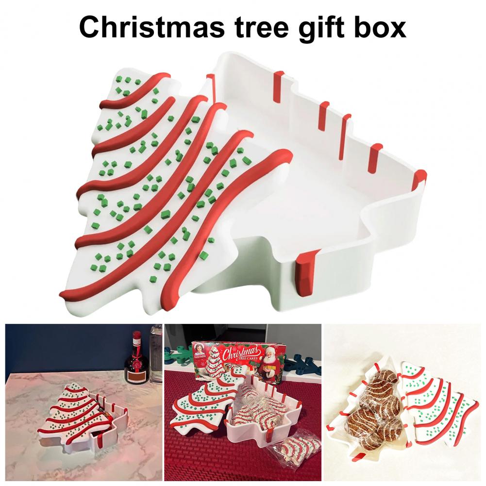 Christmas Tree Box Tree Shape  - Food Storage Of Plants avaliação e preço