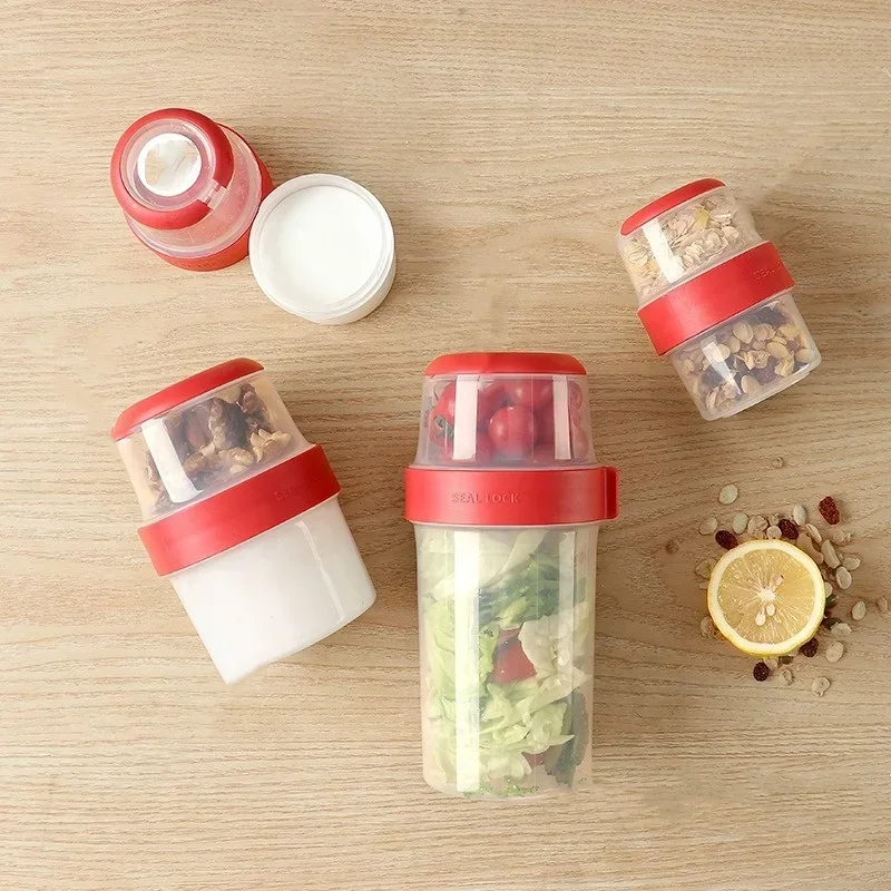Double-layer Sealed Compartmen - Food Storage Yogurt avaliação e preço