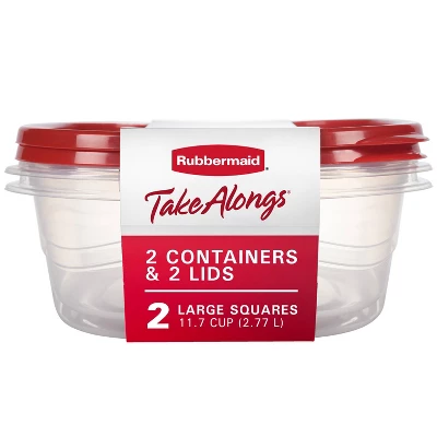 11.7 Cup Plastic 2pk Large Squ - Food Storage Freezer avaliação e preço