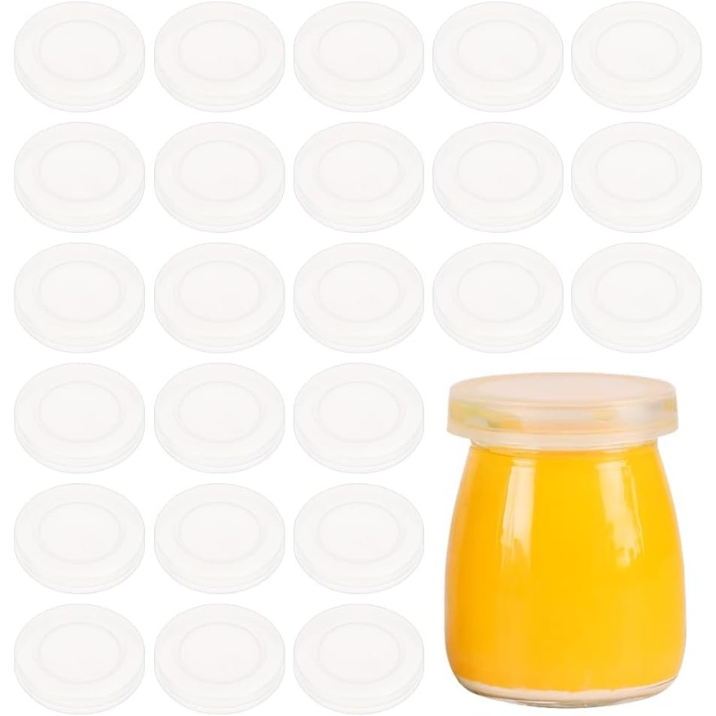 48 Pcs 2inch Yogurt Jar Lids C - Food Storage Yogurt avaliação e preço
