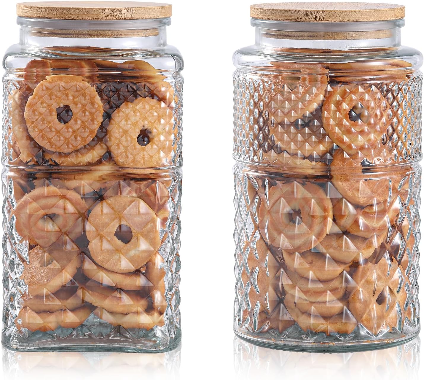 0.7Gallon/2600ml Glass Cookie  - Food Storage Jar Set avaliação e preço