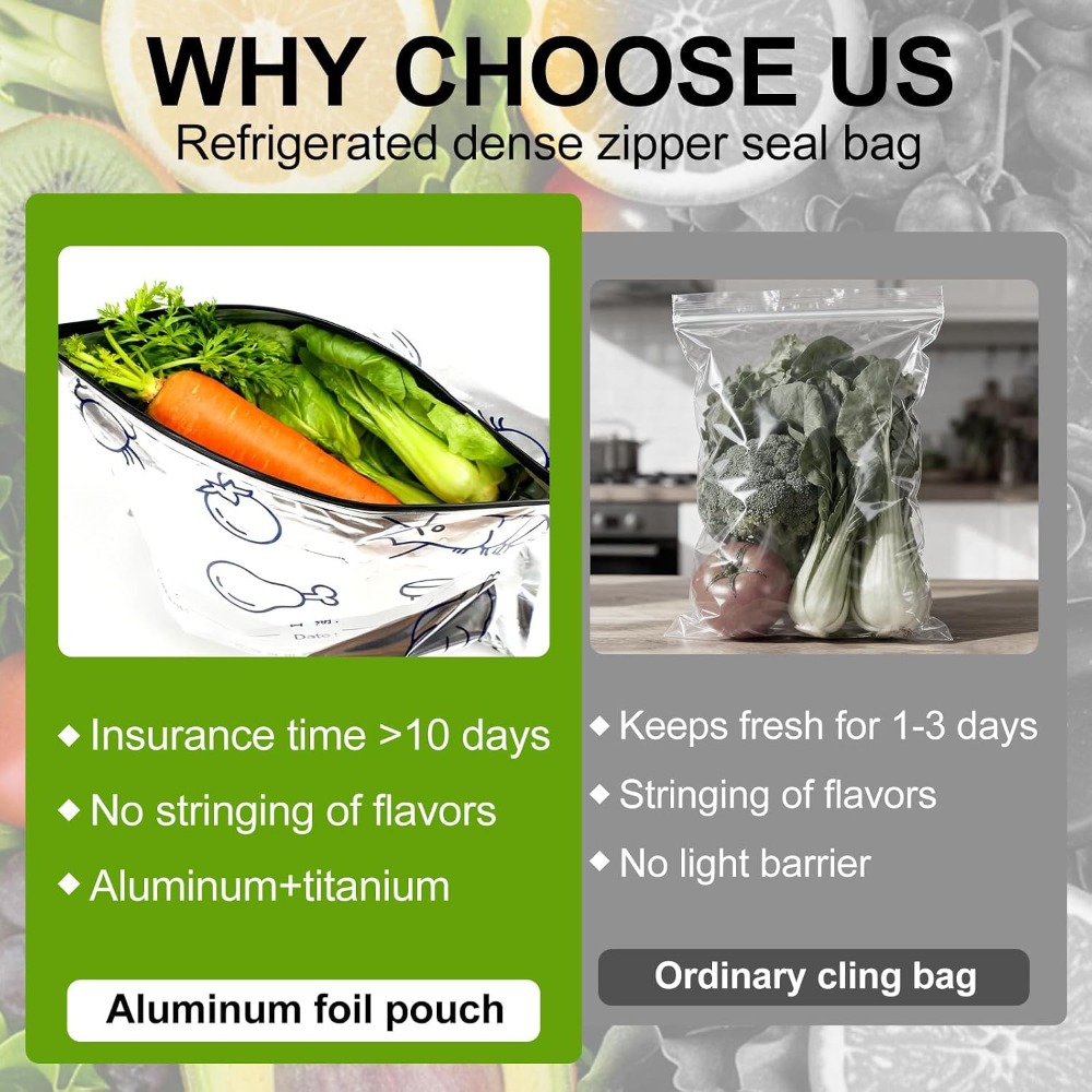 30 Pcs Reusable Mylar Bags for - Food Storage For Long Term avaliação e preço