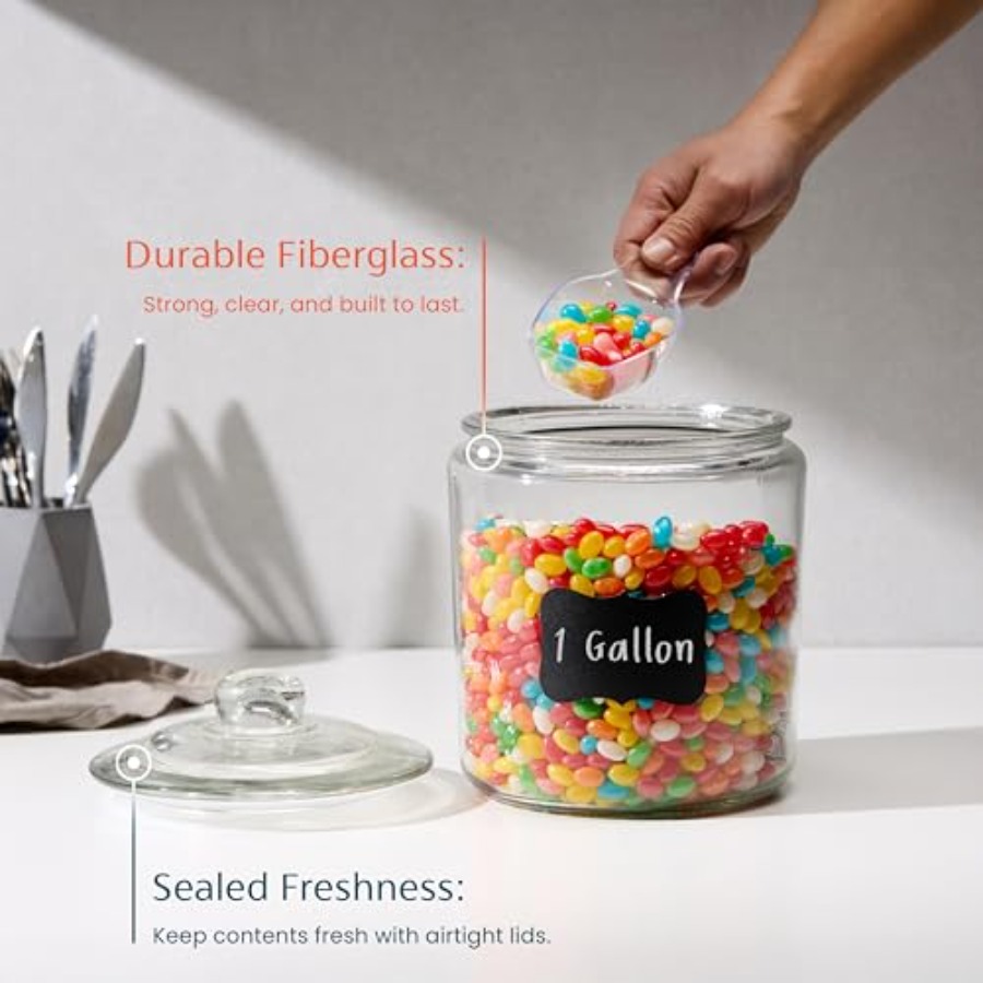 Glass Kitchen Jars Food and Co - Food Storage Jar Glass avaliação e preço