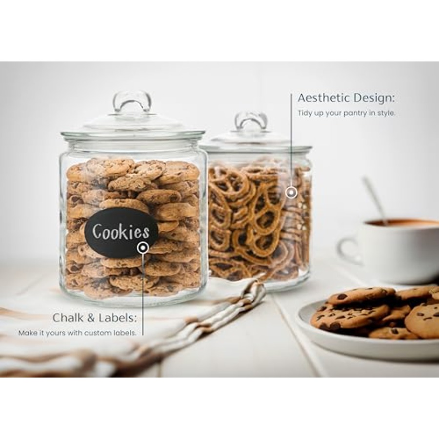 Glass Kitchen Jars Food and Co - Food Storage Jar Glass avaliação e preço