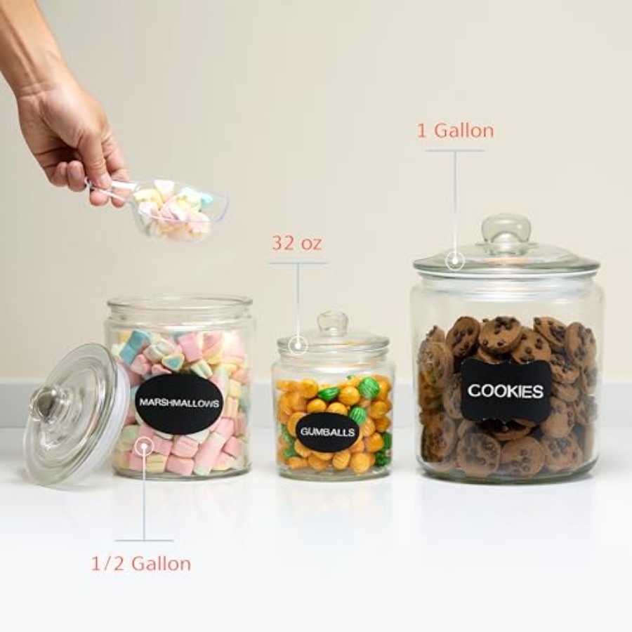 Glass Kitchen Jars Food and Co - Food Storage Jar Glass avaliação e preço