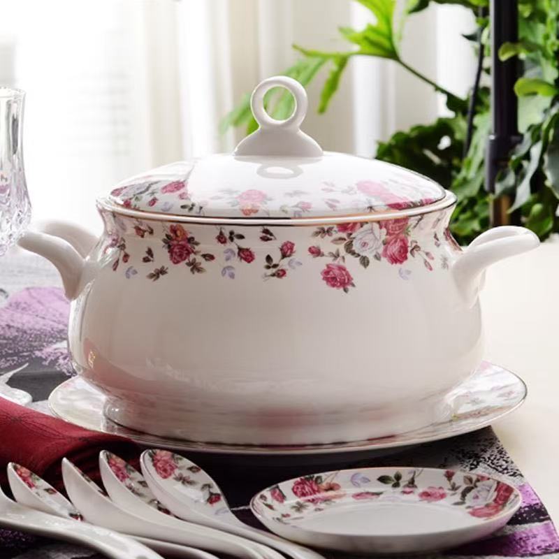 9 Inch, Bone China Tureen for  - Food Storage Of Plants avaliação e preço