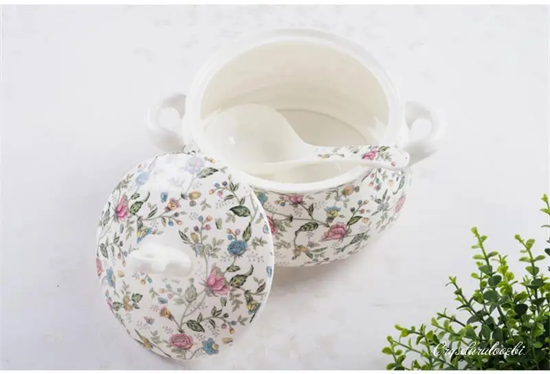 9 Inch, Bone China Tureen for  - Food Storage Of Plants avaliação e preço