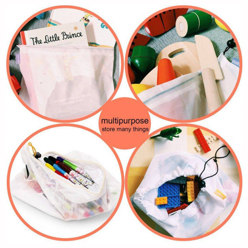 12Pcs Reusable Mesh Produce Ba - Produce Bag Reusable Mesh avaliação e preço