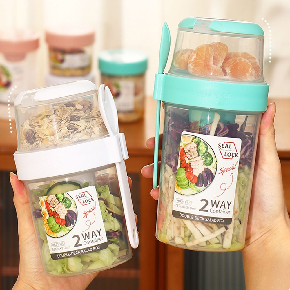 Double-layer Fresh-keeping Box - Food Storage Yogurt avaliação e preço