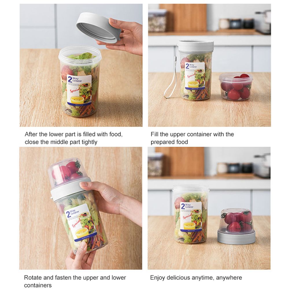 Double-layer Fresh-keeping Box - Food Storage Yogurt avaliação e preço
