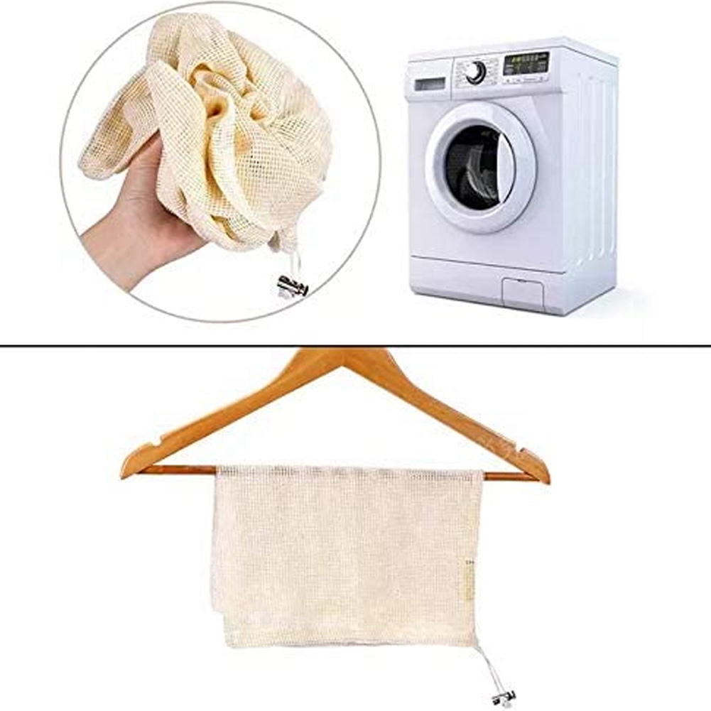 9 PCS Set Of Reusable Mesh Pro - Produce Bag Reusable Mesh avaliação e preço