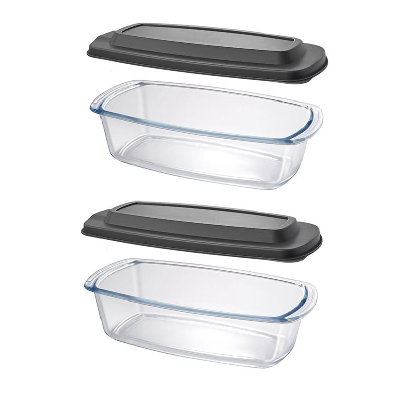 ABMR-Loaf Pan 2-Pack LARGE 7.6 - Food Storage Glass Containers Large avaliação e preço