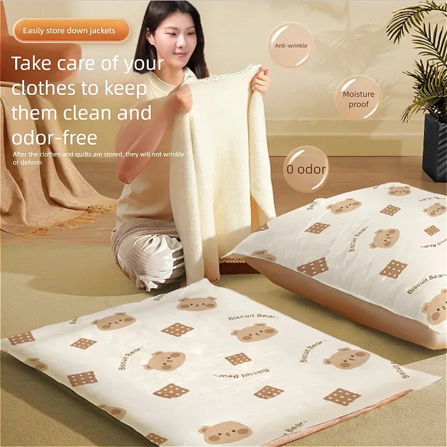 6pcs Vacuum Compression Bag Fo - Vacuum Sealer Bag avaliação e preço