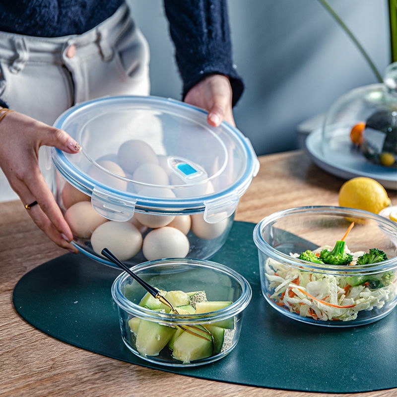 Tempered Glass Food Preservati - Food Storage Glass Containers Large avaliação e preço