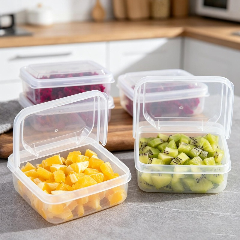 Transparent Sliced Cheese Cont - Food Storage Freezer avaliação e preço