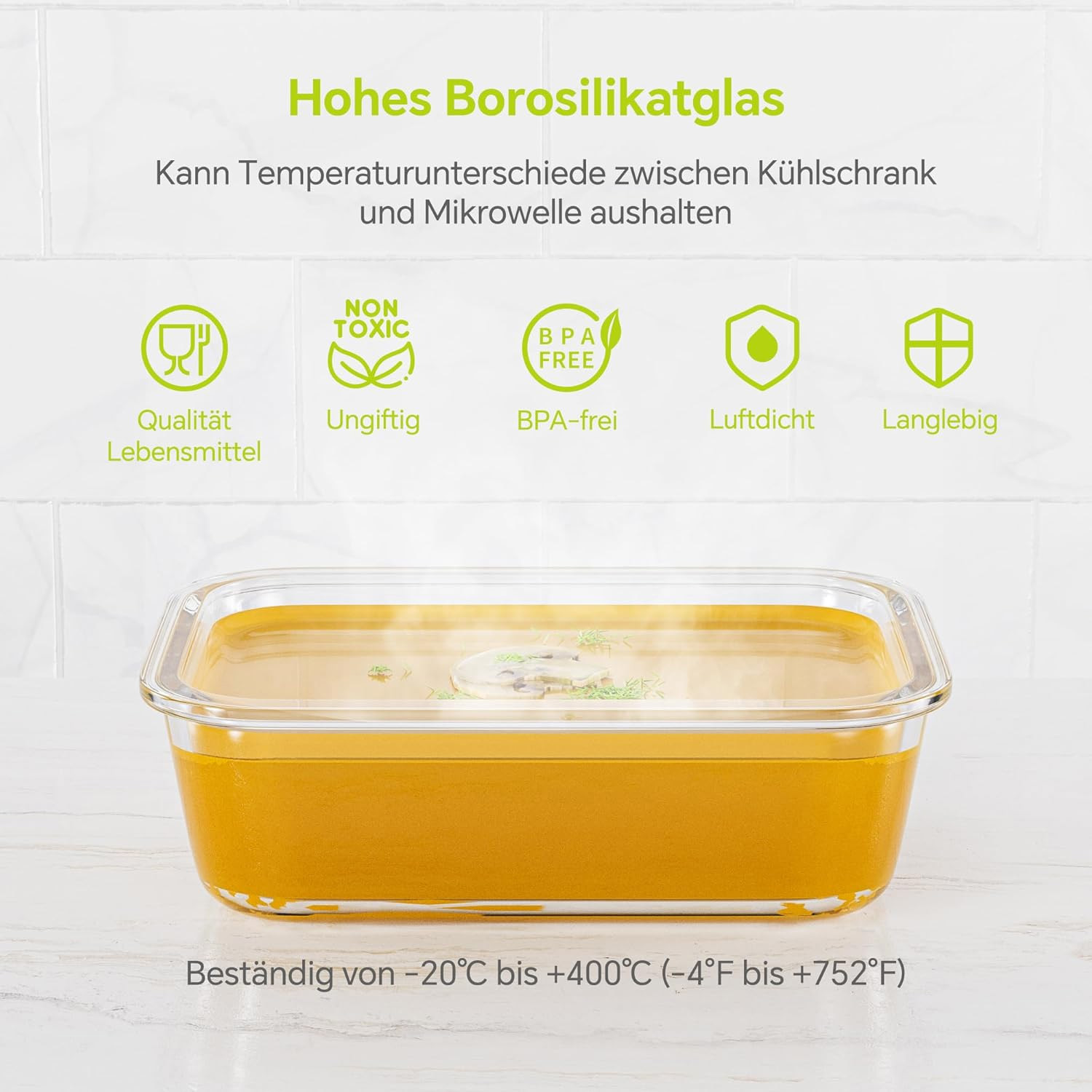 8-Pack Airtight Glass Food Sto - Food Storage Freezer avaliação e preço
