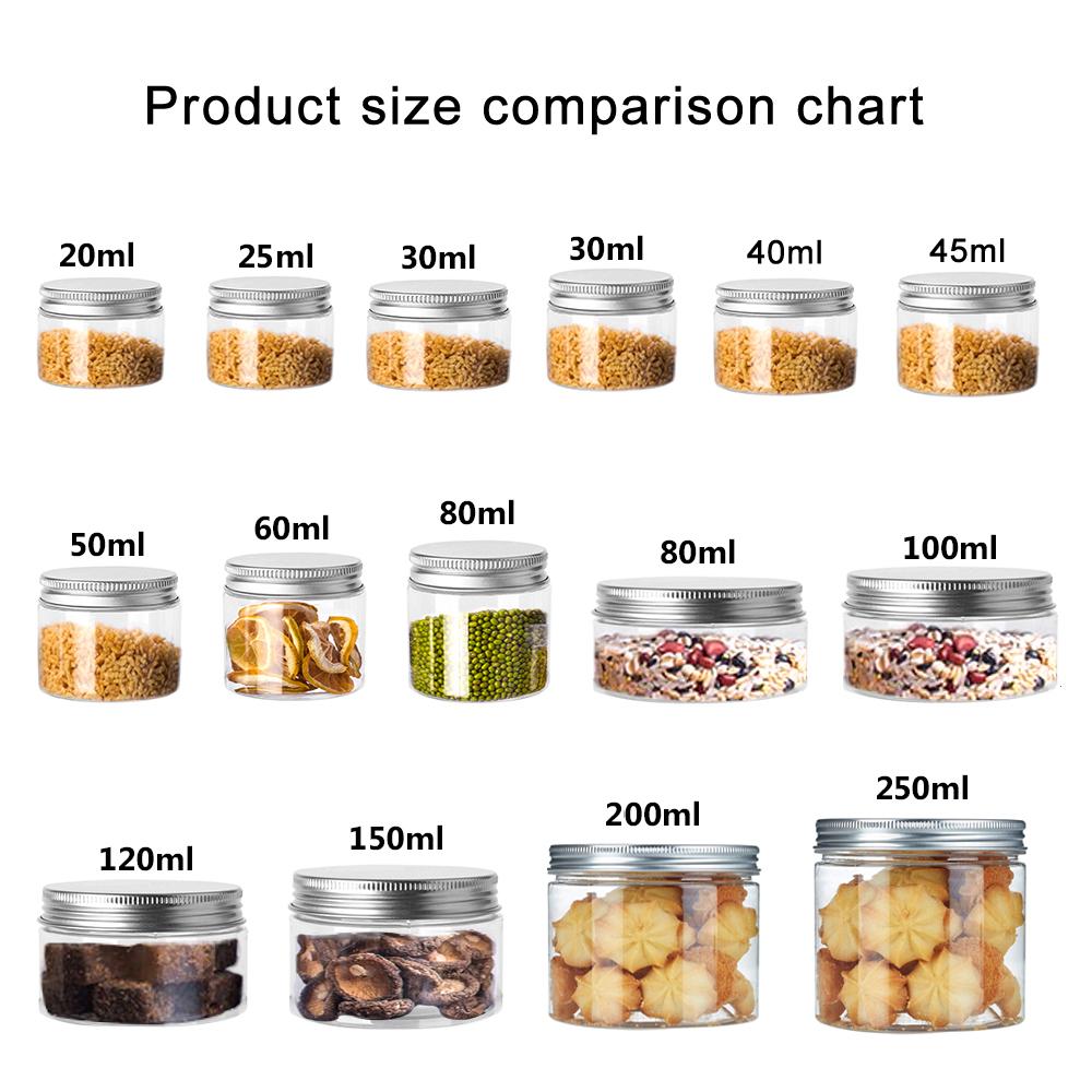 5-10P Storage Jars Clear Alumi - Food Storage Aluminum Containers avaliação e preço
