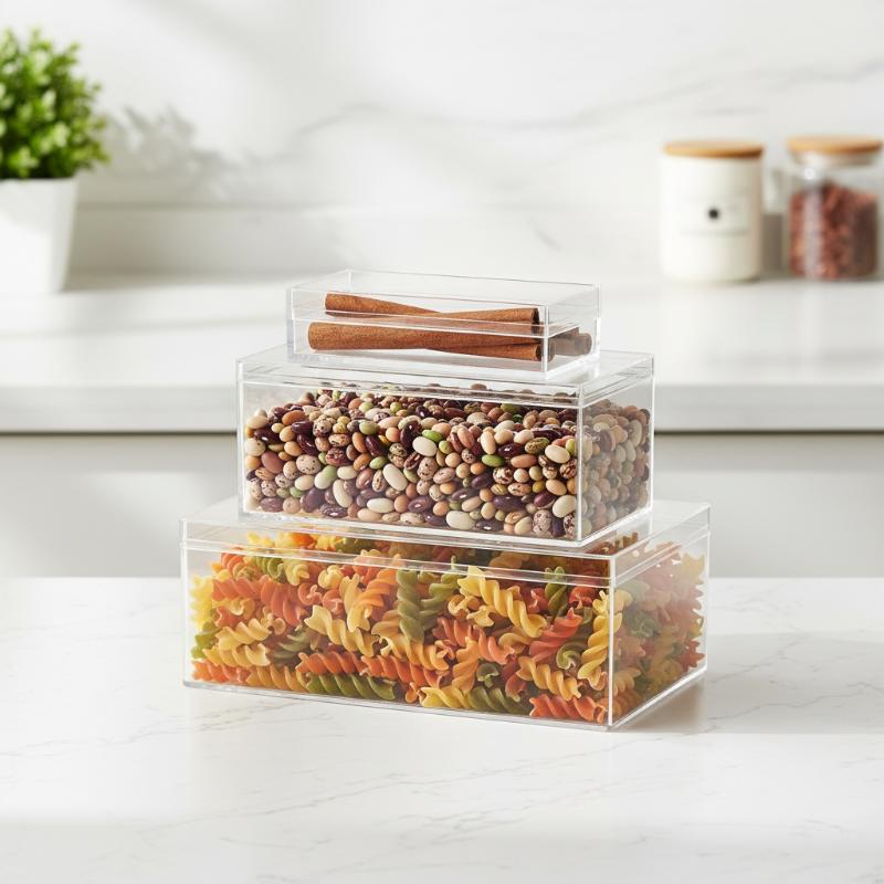 Thickened Rectangular Acrylic  - Food Storage Of Plants avaliação e preço