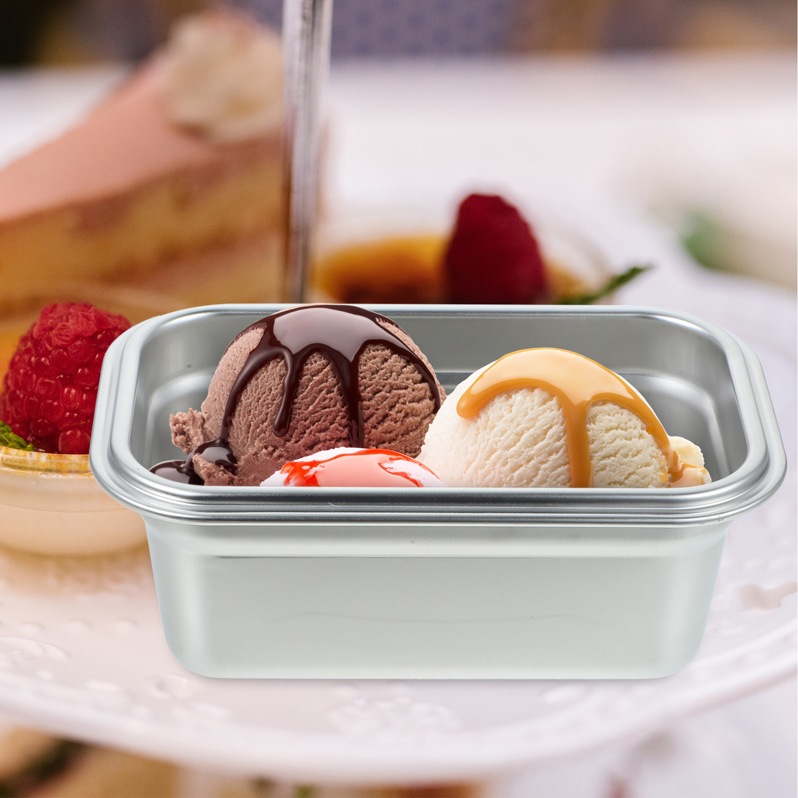 Premium Stainless Steel Ice Cr - Food Storage For Long Term avaliação e preço