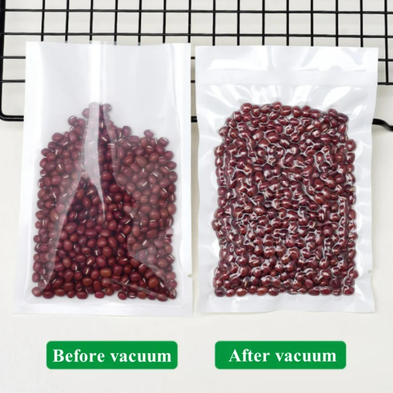 100PCS Open Top Clear White Va - Food Storage For Long Term avaliação e preço