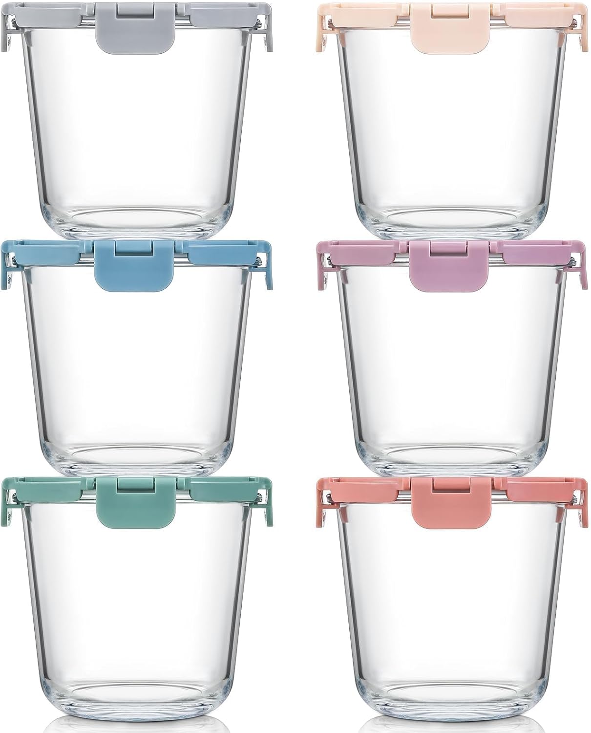 [UPGRADED LID] 6 Sets 3 Cup/24 - Food Storage Jar Set avaliação e preço