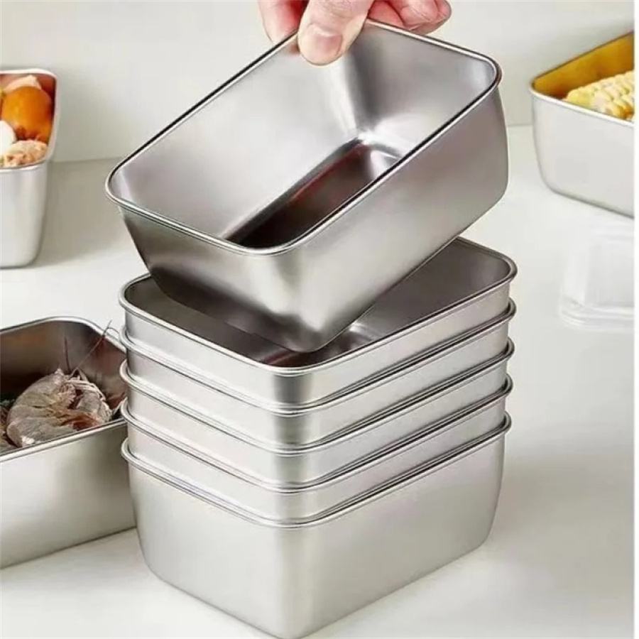 1/3/5pcs Stainless Steel Food  - Food Storage Equipment avaliação e preço