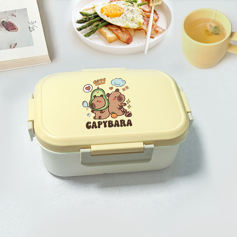 Capybara Bento Lunch Box Carto - Food Storage Containers avaliação e preço