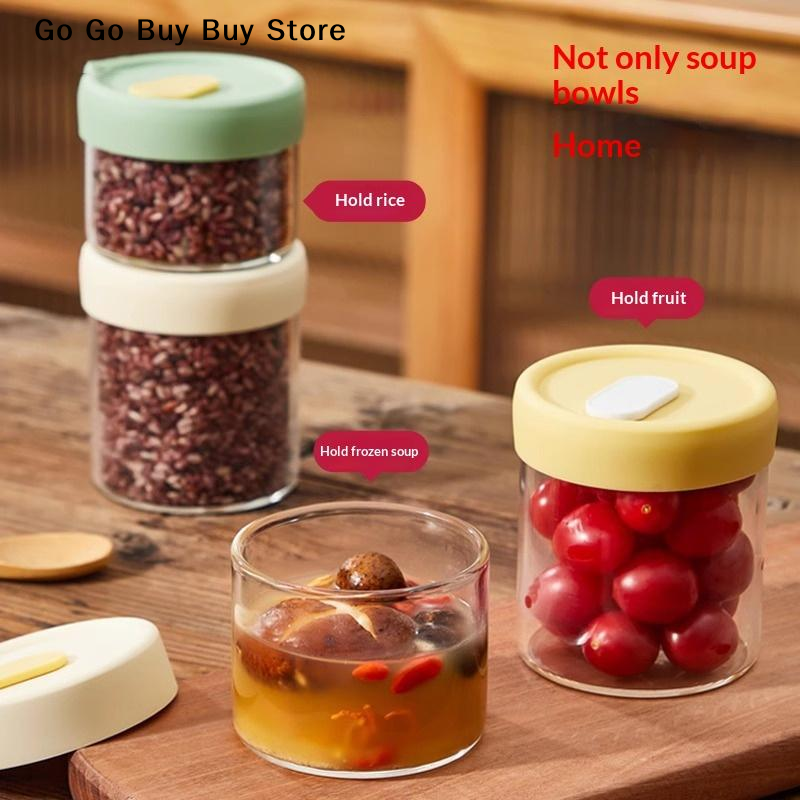 【ST】1Pc 240/400ML Glass Food S - Food Storage Jar Glass avaliação e preço