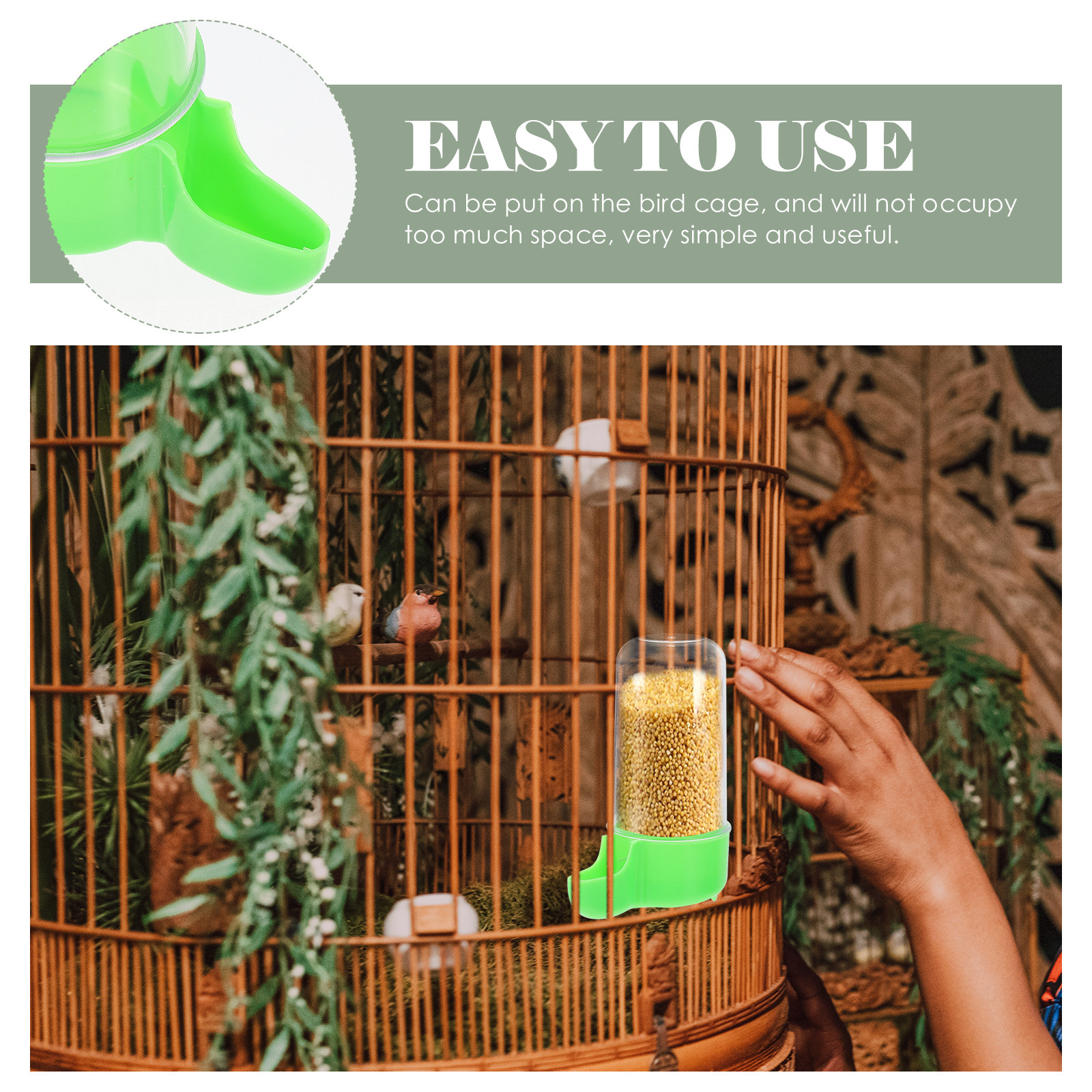 2Pcs Bird Food Storage Box Pla - Food Storage For Long Term avaliação e preço