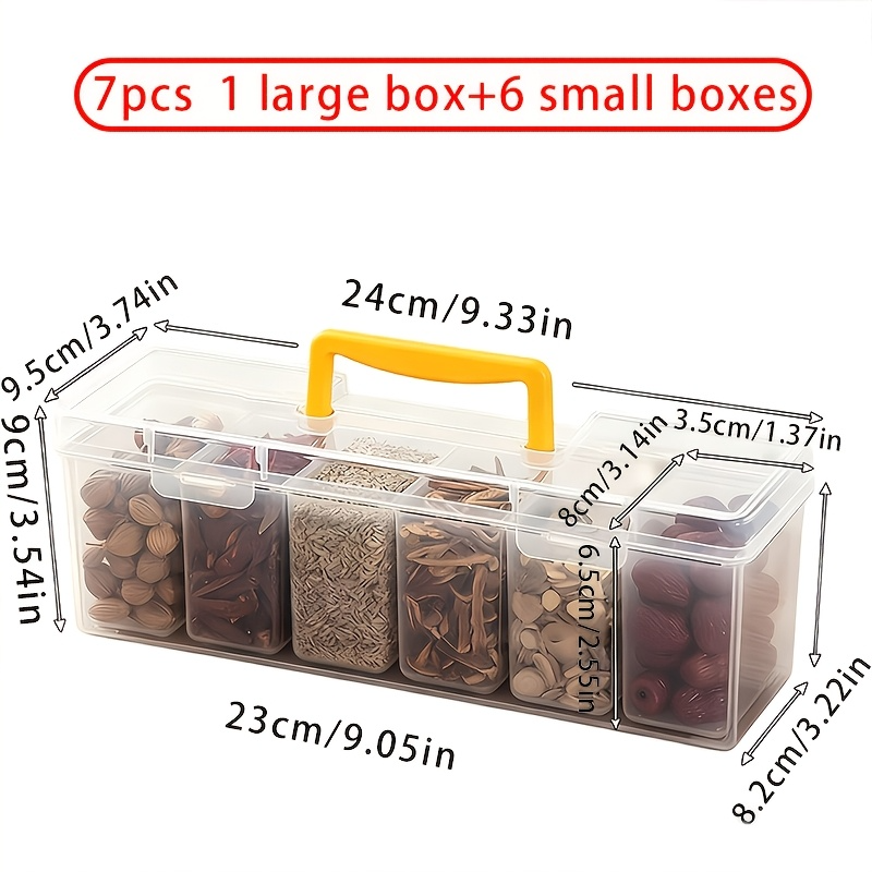 7Pcs Airtight Spice Container  - Food Storage Jar Set avaliação e preço